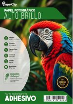 Paquete Fotografico 135 Gramos Adhesivo BLANCO Brillante Inkjet A4 x 20 Hojas