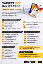 Tarjeta PVC Impresora Inkjet Epson - Canon x 100 Unid