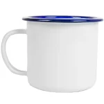 Mug Peltre Blanco BORDE Color Para Sublimar 10 Onzas. - Imagen 11
