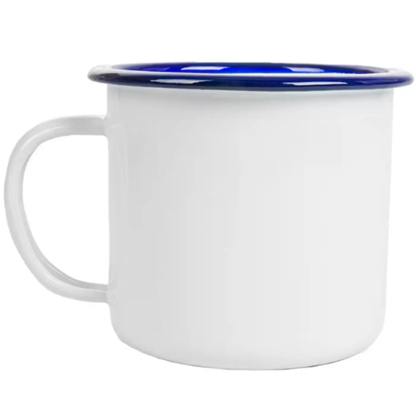 Mug Peltre Blanco BORDE Color Para Sublimar 10 Onzas. - Imagen 11