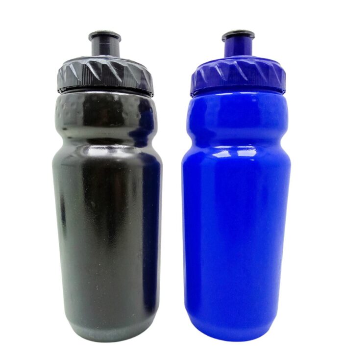 Caramañola Plastica 700 ml Negra Tapa Push_azul_dtfuv.j