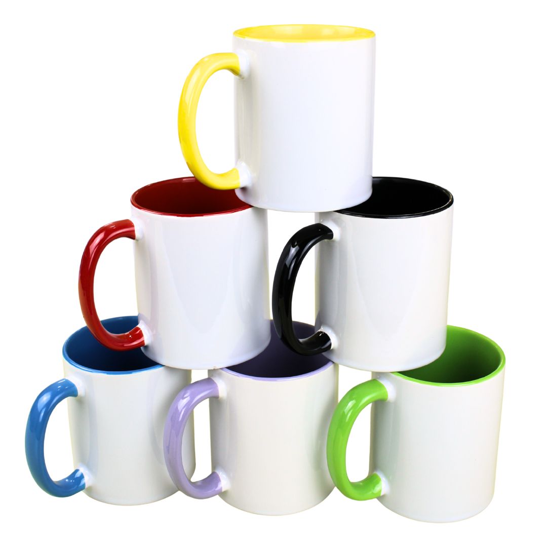 Mug Cerámico 11oz Color Interno Oreja (3) Mug Cerámico 11oz Color Interno Oreja