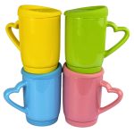 Mug Cerámico 12oz Tapa Siliconada