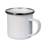 mug peltre sublimable mini blanco 3 oz con borde plateado
