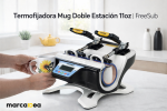 termofijadora mug doble estación 11oz freesub sublimación tazas doble prensa