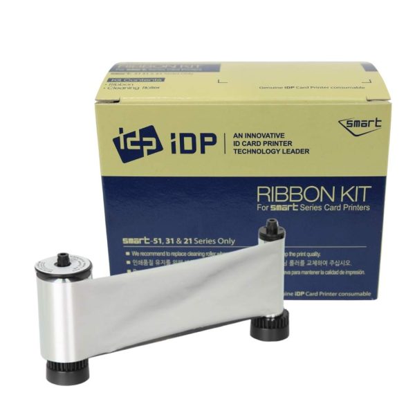 Cinta IDP Smart 659373 plateada monocromática para impresora de tarjetas con 1200 impresiones en acabado metálico