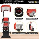 Termofijadora automática para gorras 3 en 1 con resistencias intercambiables y control digital de temperatura