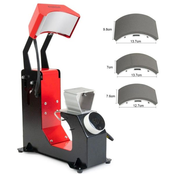 Termofijadora automática para gorras 3 en 1 con resistencias intercambiables y control digital de temperatura
