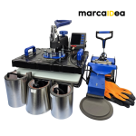 Termofijadora 8 en 1 para sublimacion 38x38 cm profesional multifuncional