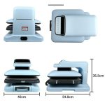 Termofijadora automática 38x38 cm azul para sublimación profesional con sistema automático