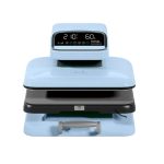 Termofijadora automática 38x38 cm azul para sublimación profesional con sistema automático