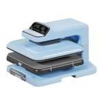 Termofijadora automática 38x38 cm azul para sublimación profesional con sistema automático