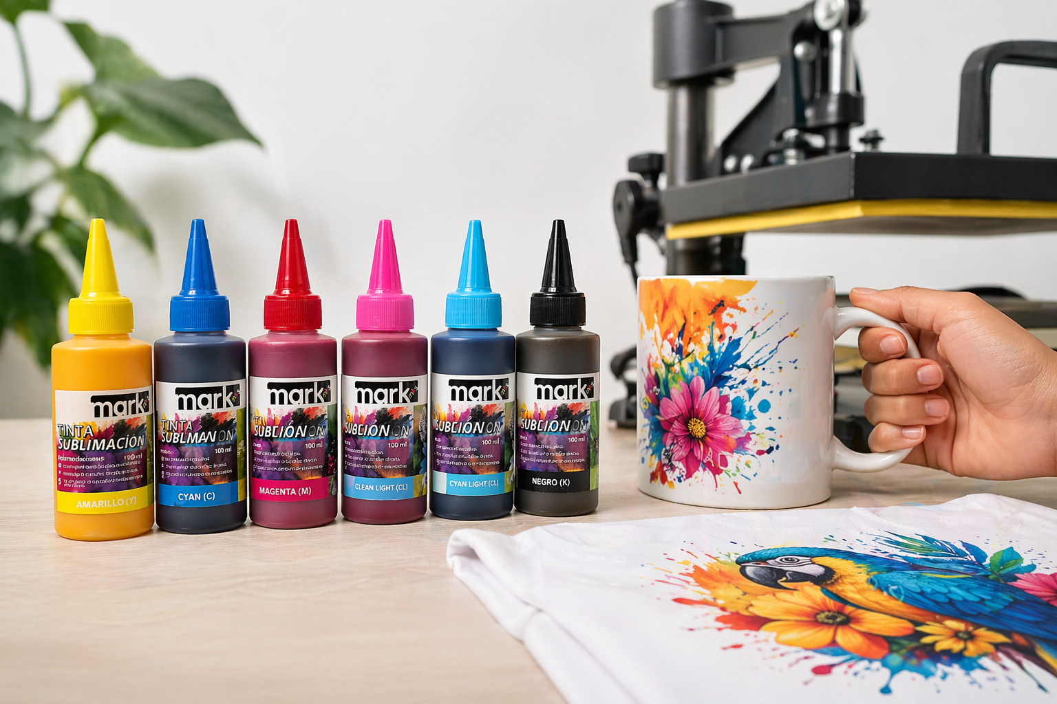 Tinta de sublimación CMYK MarcaIdea 100ml