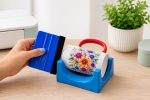 Soporte de giro manual para aplicar diseños en mugs y superficies cilíndricas